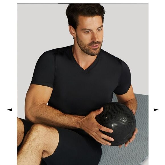 NWT Tommie Copper Mens Recovery Compression Short Sleeve V Neck - Picture 6 of 7